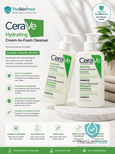 CeraVe CeraVe Hydrating Cream-to-Foam Cleanser
