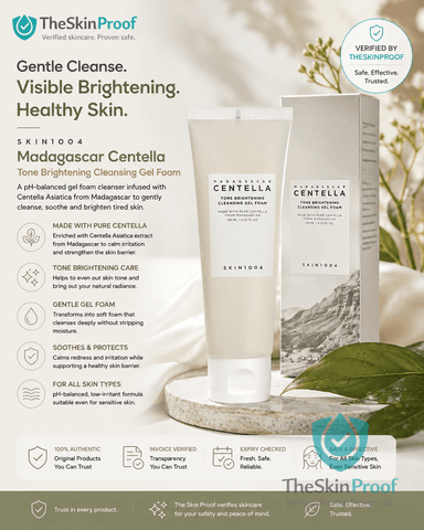 Skin1004 Madagascar Centella Tone Brightening Cleansing Gel Foam