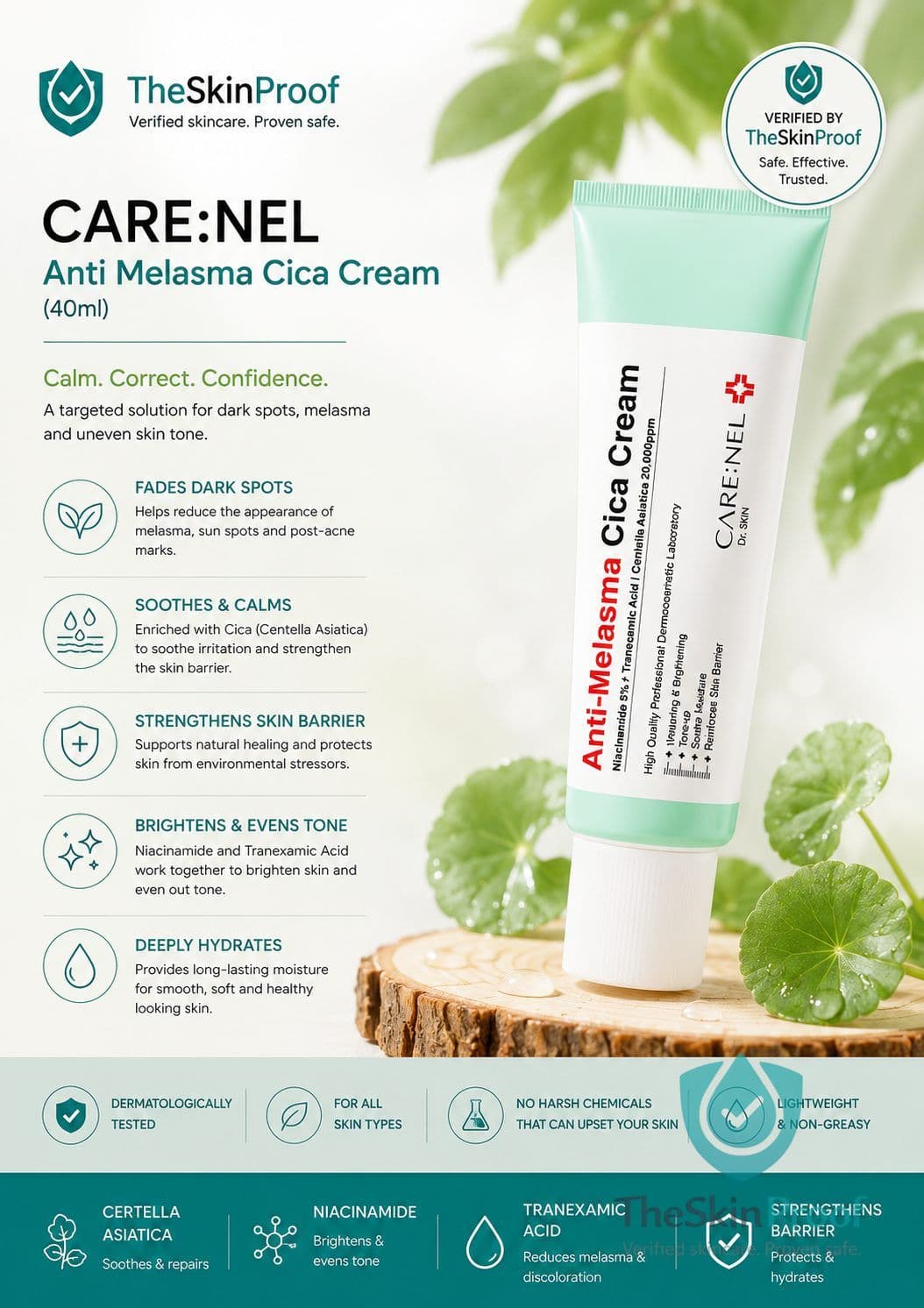 CARE:NEL Anti Melasma Cica Cream