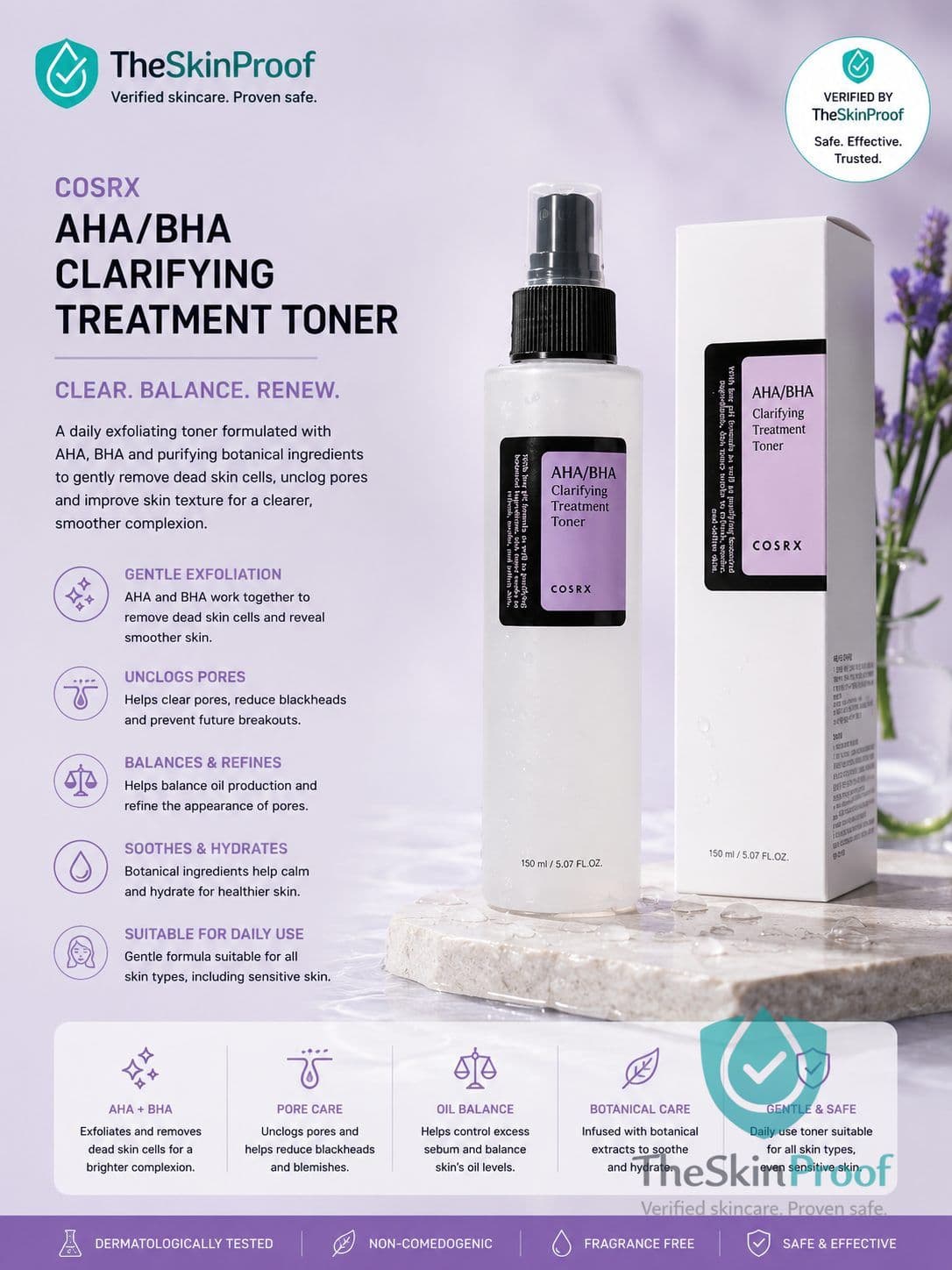 COSRX AHA/BHA Clarifying Treatment Toner