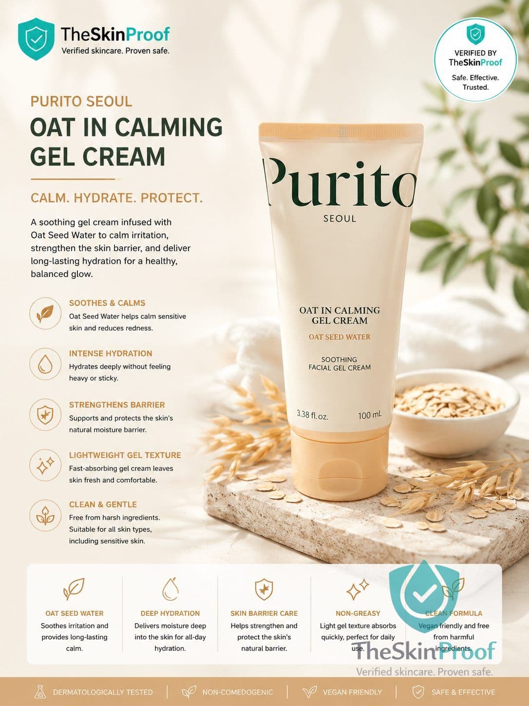 Purito Seoul Oat-In Calming Gel Cream