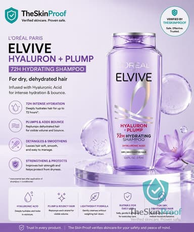L'Oréal Paris L'Oréal Paris Elvive Hyaluron + Plump 72H Hydrating Shampoo