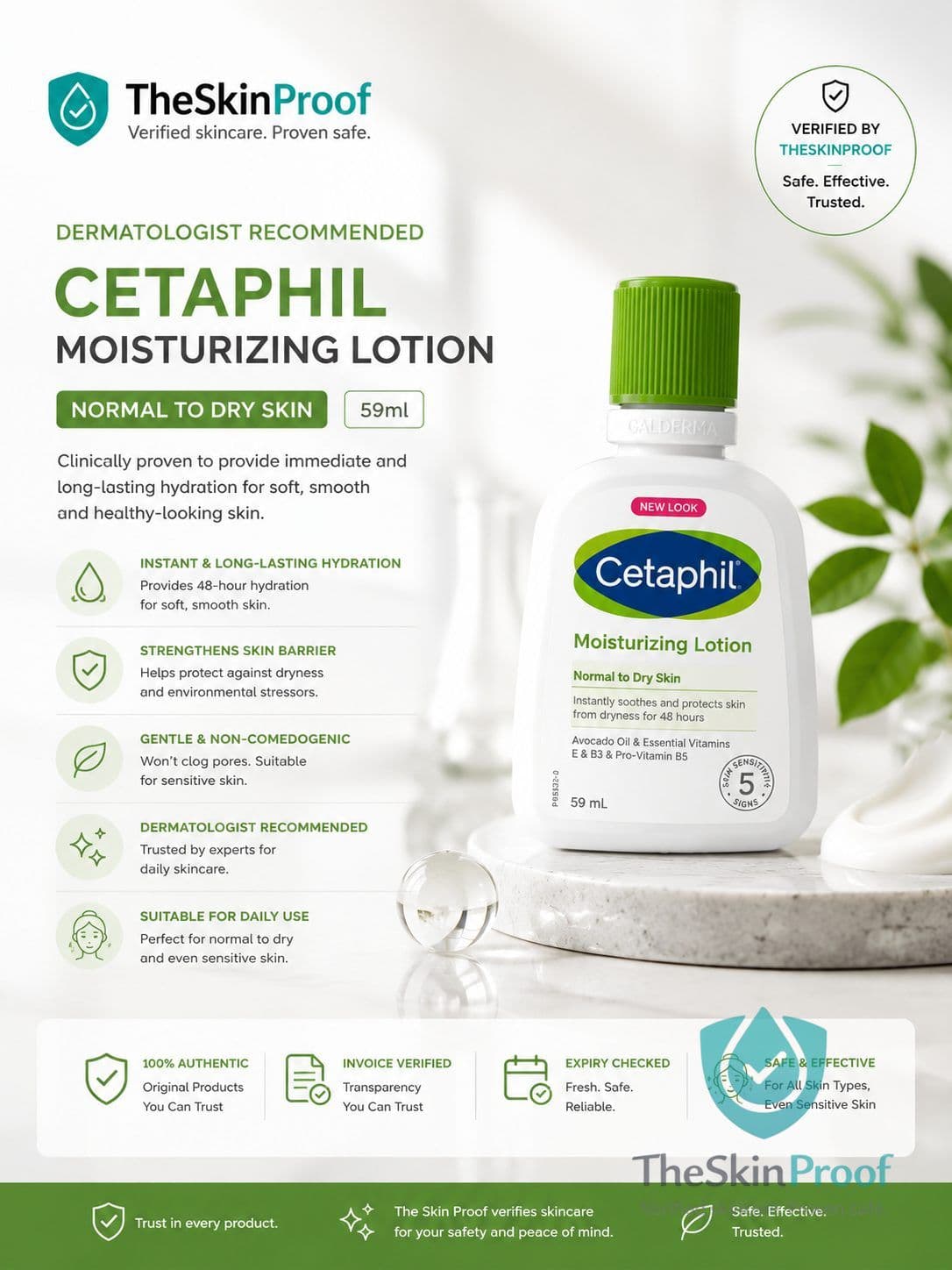 Cetaphil Moisturizing Lotion for Normal to Dry Sensitive Skin