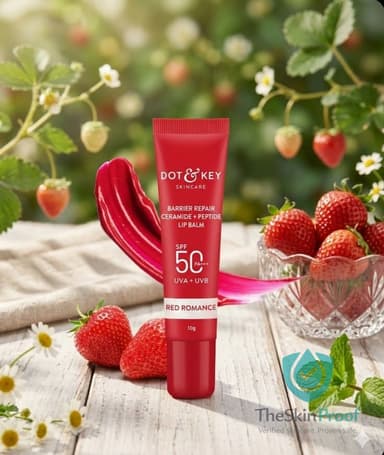 Dot & Key Dot & Key Barrier Repair Ceramide + Peptide Lip Balm - Red Romance