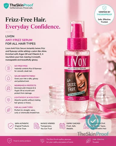 Livon Livon Anti Frizz Serum for All Hair Types