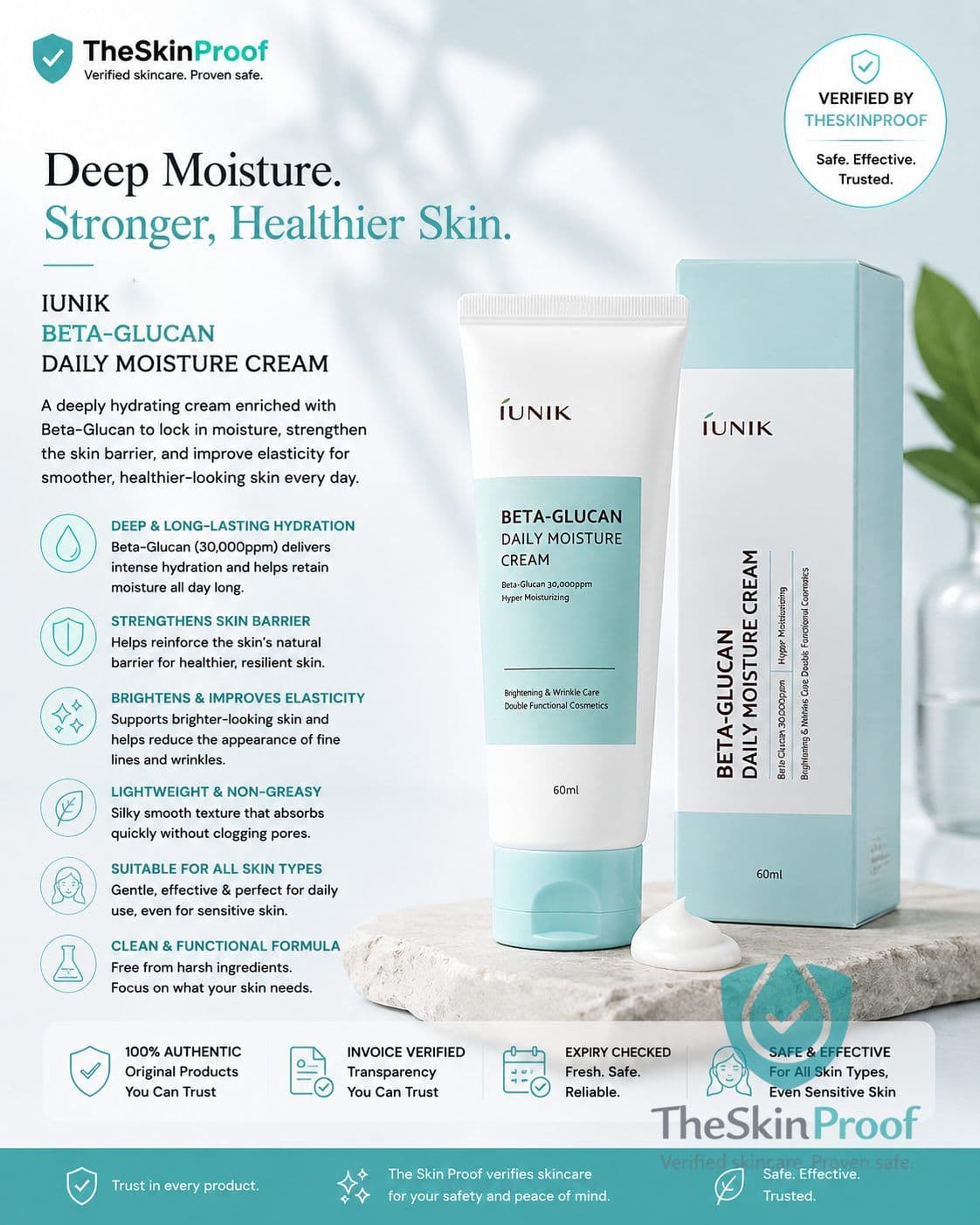 iUNIK Beta-Glucan Daily Moisture Cream