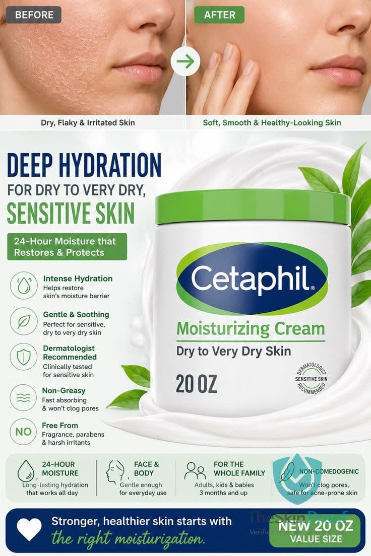 Cetaphil Moisturizing Cream for Dry Skin