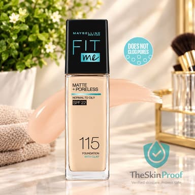 MAYBELLINE Maybelline Fit Me Matte Poreless 16H Oil Control Foundation- 115