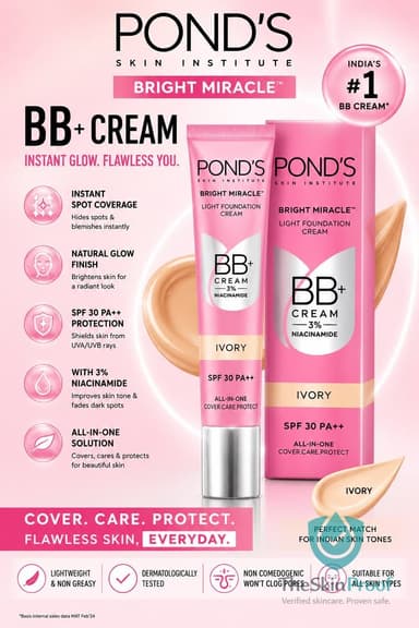 Pond's Ponds SPF30 PA++ All In One 3% Niacinamide BB+ Cream