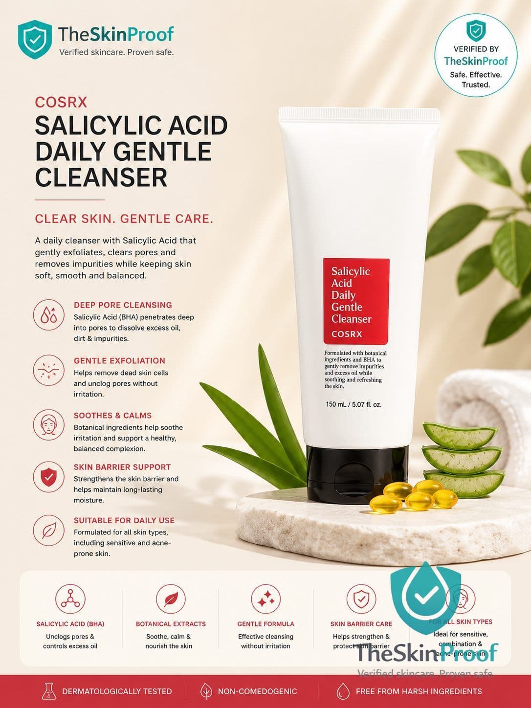 COSRX Salicylic Acid Daily Gentle Cleanser