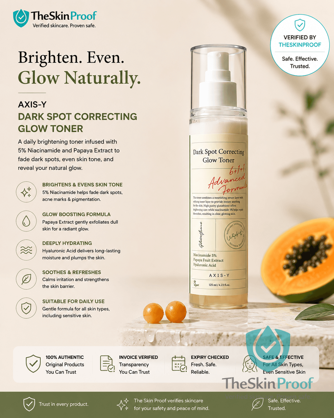 Axis-Y Dark Spot correcting Glow Toner
