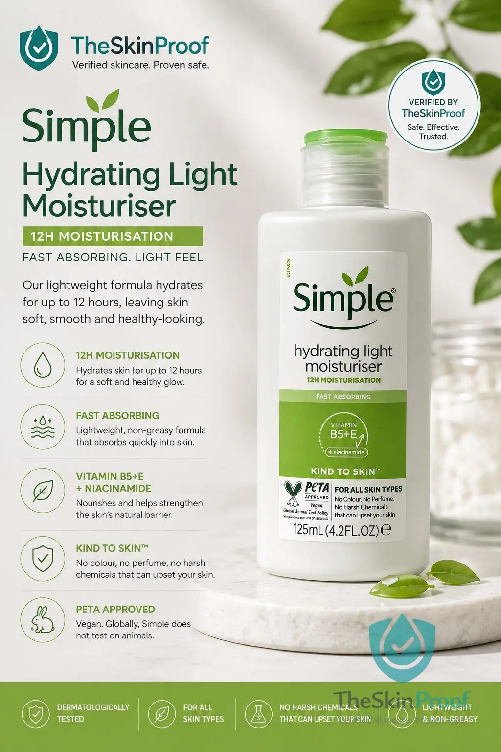 Simple Simple Kind To Skin Hydrating Light Moisturiser