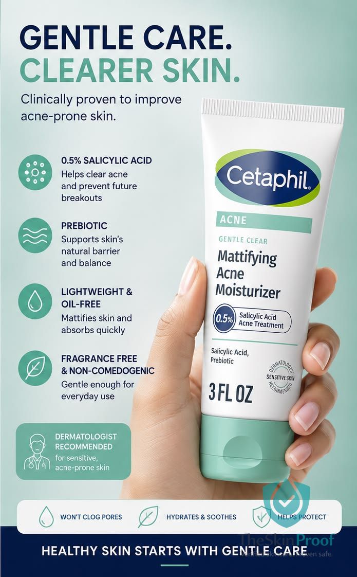 Cetaphil Gentle Clear Mattifying Acne Moisturizer