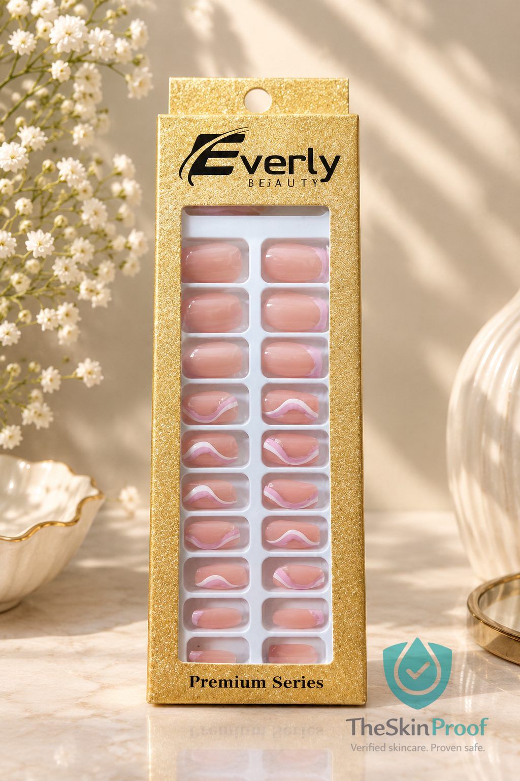 EVERLY Everly Natural Fake Nails 24pcs - H209