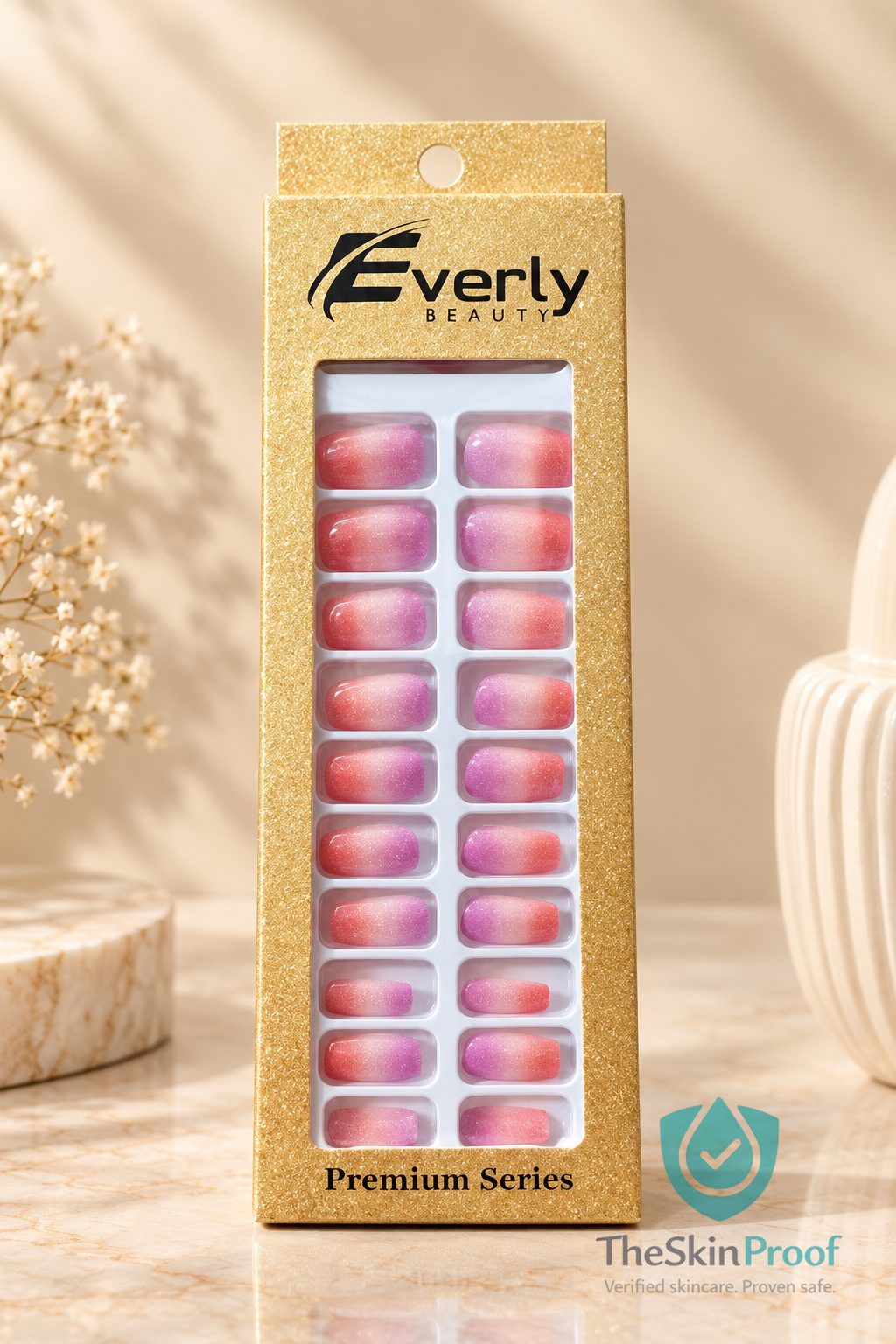 EVERLY Everly Natural Fake Nails 24pcs - H210