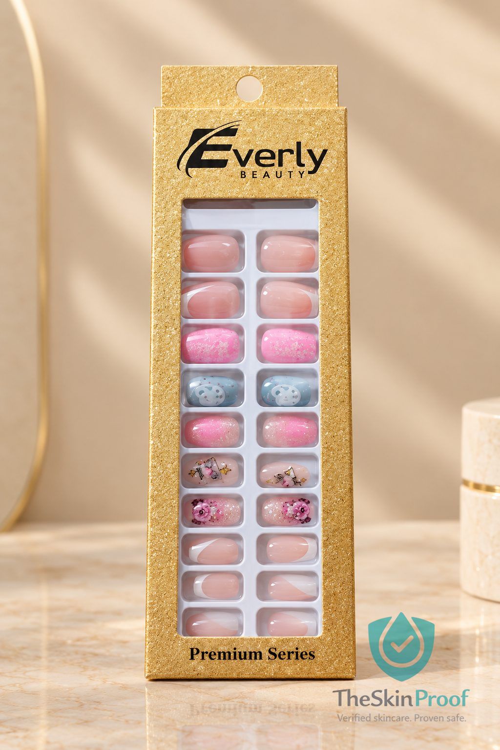 EVERLY Everly Natural Fake Nails 24pcs - H212