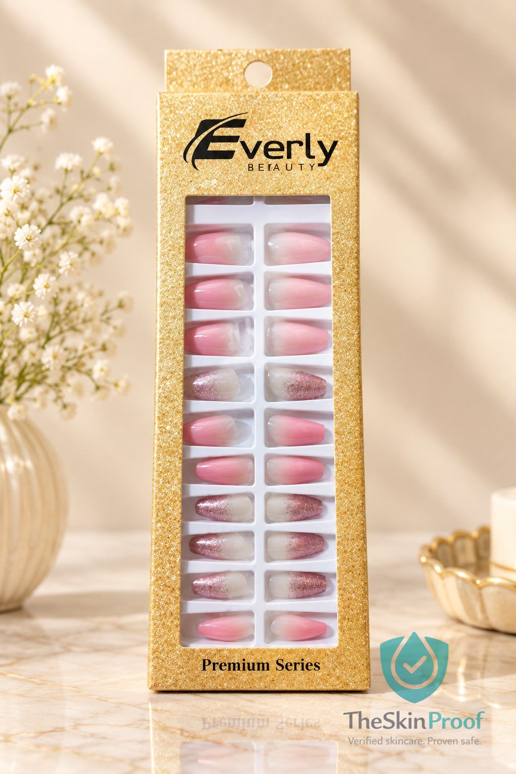 EVERLY Everly Natural Fake Nails 24pcs - L103