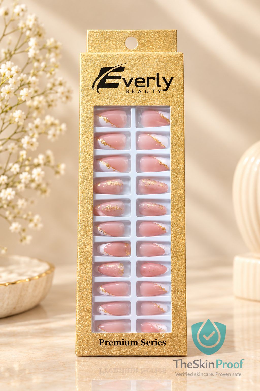 EVERLY Everly Natural Fake Nails 24pcs - L105