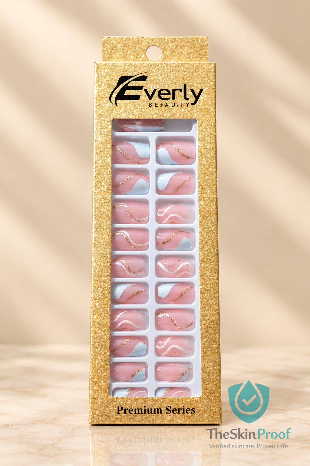 EVERLY Everly Natural Fake Nails 24pcs - H211