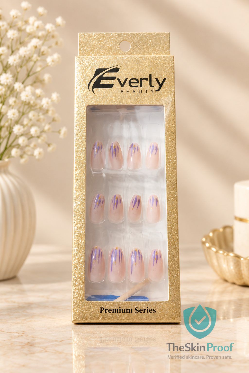 EVERLY Everly Natural Fake Nails 24pcs - L109