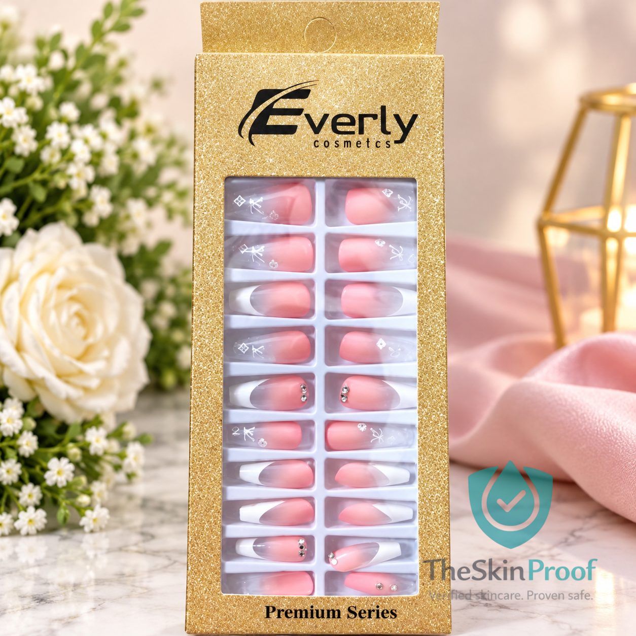 EVERLY Everly Natural Fake Nails 24pcs - L107