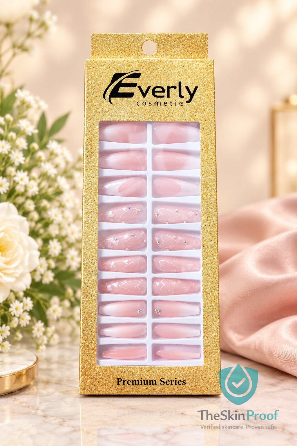 EVERLY Everly Natural Fake Nails 24pcs - L104