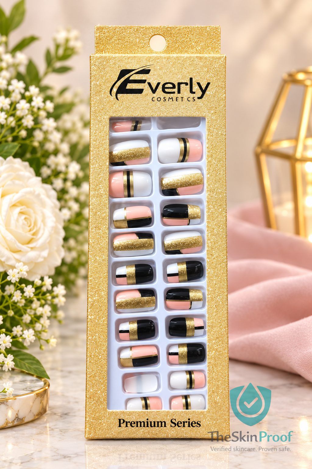 EVERLY Everly Natural Fake Nails 24pcs - H208