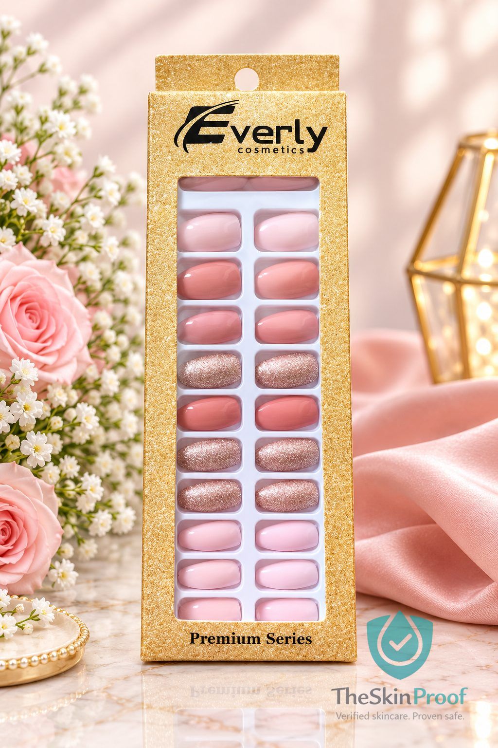 EVERLY Everly Natural Fake Nails 24pcs - H205