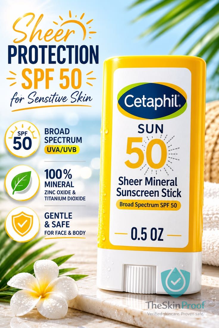 Cetaphil Cetaphil Sheer Mineral Sunscreen Stick SPF-50