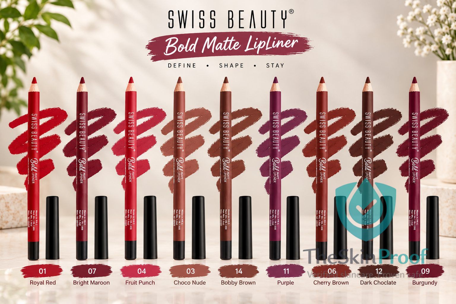 SWISS BEAUTY Swiss Beauty Bold Matte LipLiner