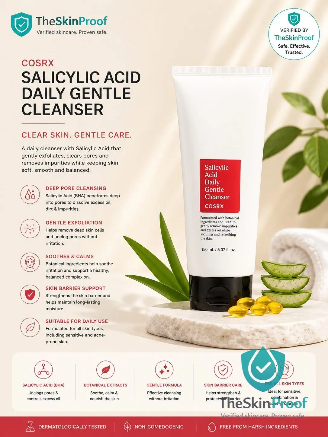 COSRX Salicylic Acid Daily Gentle Cleanser
