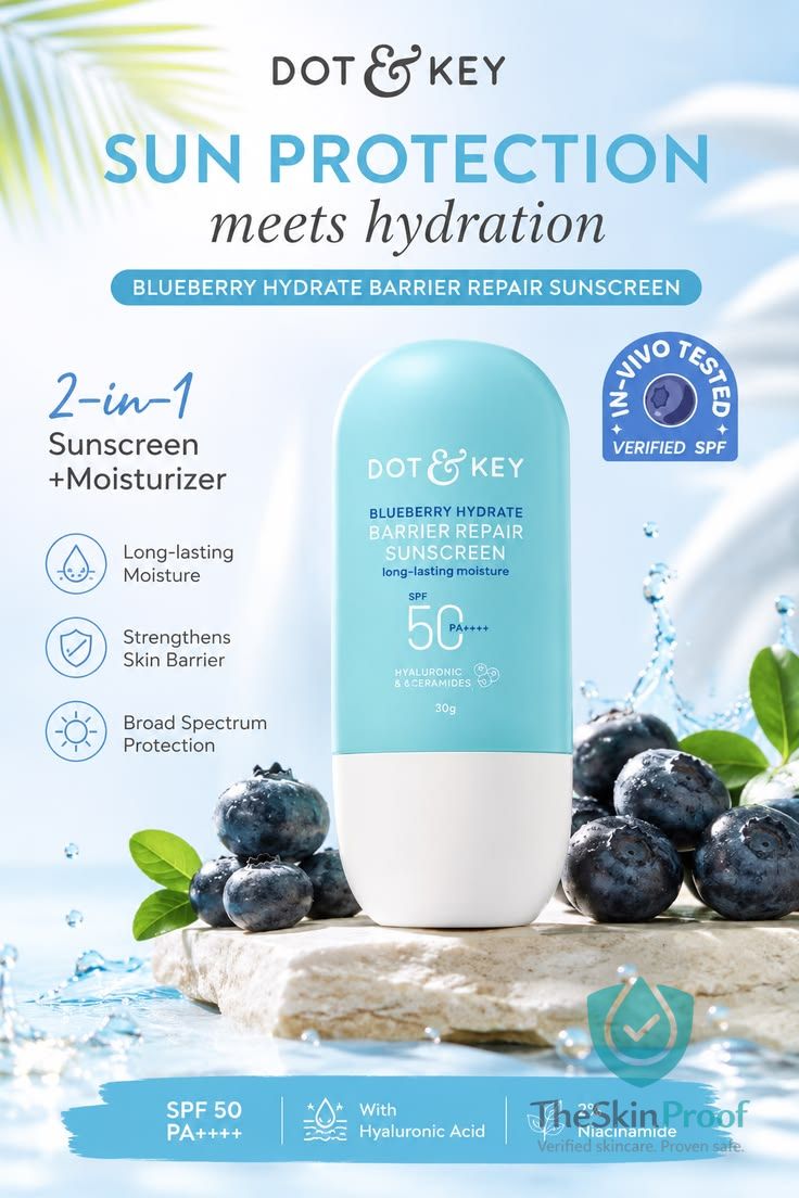Dot & Key Dot & Key Blueberry Hydrate Barrier Repair Sunscreen SPF 50+ PA++++